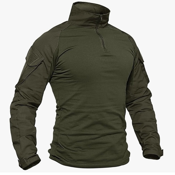 Tacvasen Other - Tacvasen Olive Green Long Sleeve Tactical Shirt Size Large NWT